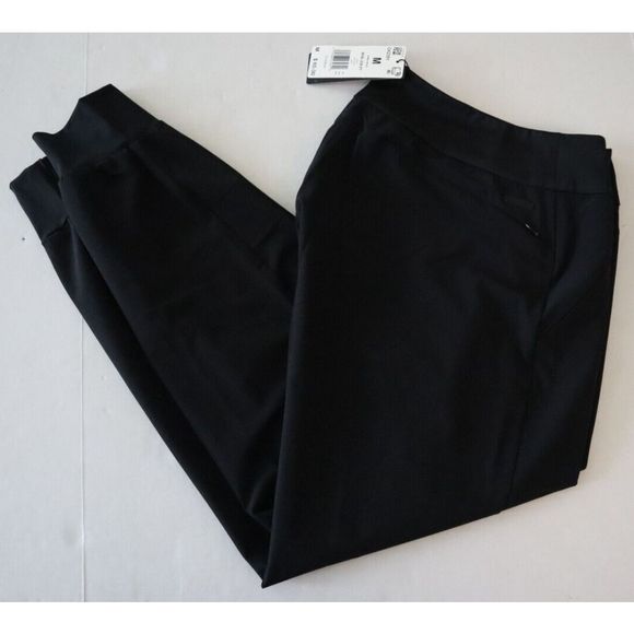 adidas GK2391 Women’s Sz Medium Black Stretch Woven Golf Jogger Pants - Picture 12 of 12